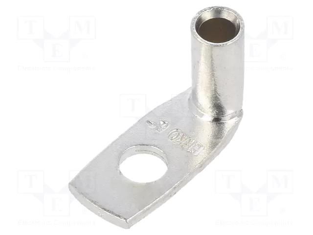 Tip: ring tube; M5; 6mm2; crimped; for cable; angled 90°; tinned ERKO KCS90-5-6/10