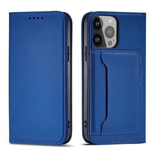 Magnet Card Case Case for Samsung Galaxy S22 Ultra Cover Card Wallet Card Holder Blue, Hurtel 5907769342776 5907769342776