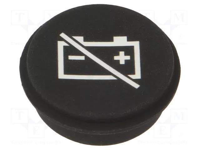 Button; round; Ø21mm; black; 09 EAO 09-0S12.2063