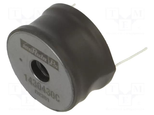 Inductor: wire; THT; 300uH; 3A; 140mΩ; ±15%; 1400; Ø24.4x14mm MURATA 1430430C