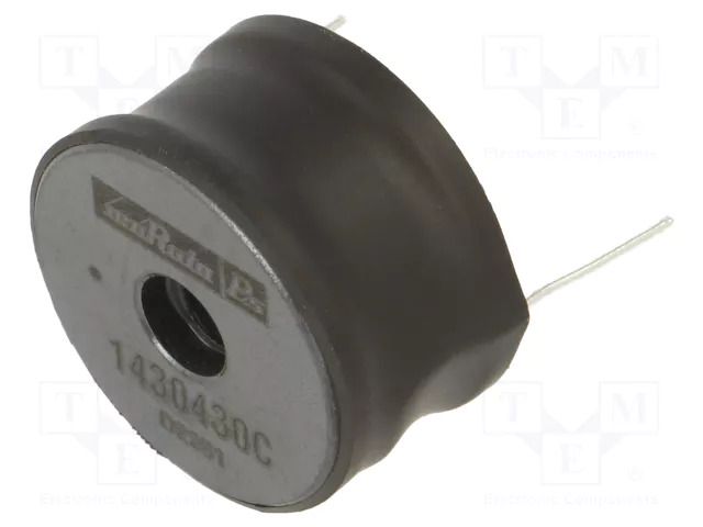 Inductor: wire; THT; 300uH; 3A; 140mΩ; ±15%; 1400; Ø24.4x14mm; H: 14mm MURATA 1430430C