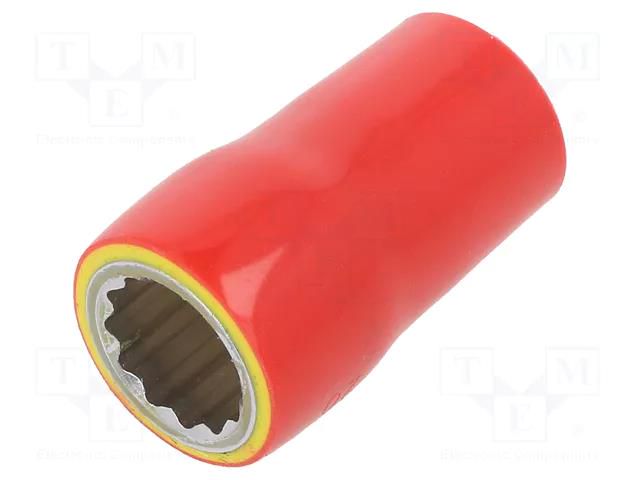 Socket; 12-angles,insulated,socket spanner; 15mm; 3/8" BETA BE910MQ/B15