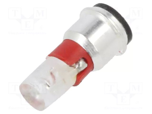 LED lamp; red; SX3s; 24÷28VDC; No.of diodes: 1; 3mm; -40÷85°C MARL 202-301-23-38