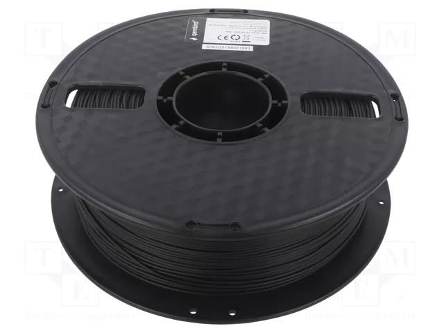 Filament: PLA+; 1.75mm; black; 195÷235°C; 1kg GEMBIRD 3DP-PLA+1.75-02-BK