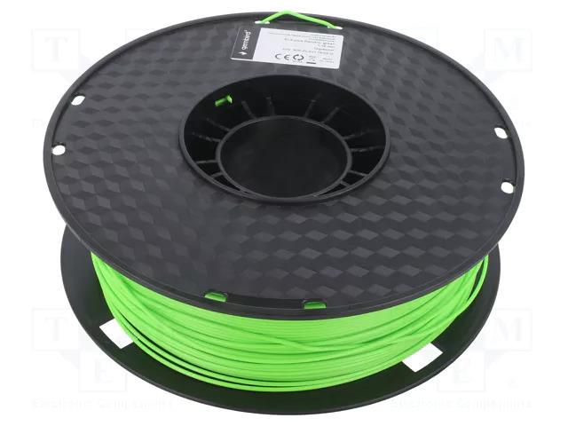 Filament: PLA+; 1.75mm; green; 195÷235°C; 1kg GEMBIRD 3DP-PLA+1.75-02-G