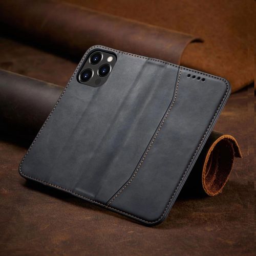 Magnet Fancy Case Case for iPhone 13 Pro Max Pouch Wallet Card Holder Black, Hurtel 5907769341670 5907769341670
