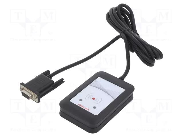 RFID reader; 5V; RS232; Range: 100mm; 88x65x18.5mm; 140mA; ABS ELATEC T4BT-BR2BEL6-P