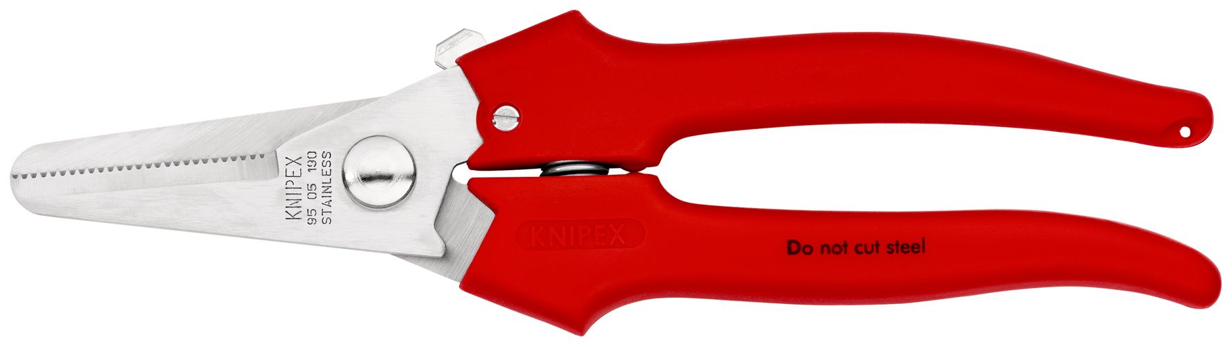 KNIPEX 95 05 190 Combination Shears plastic coated 190 mm 95 05 190