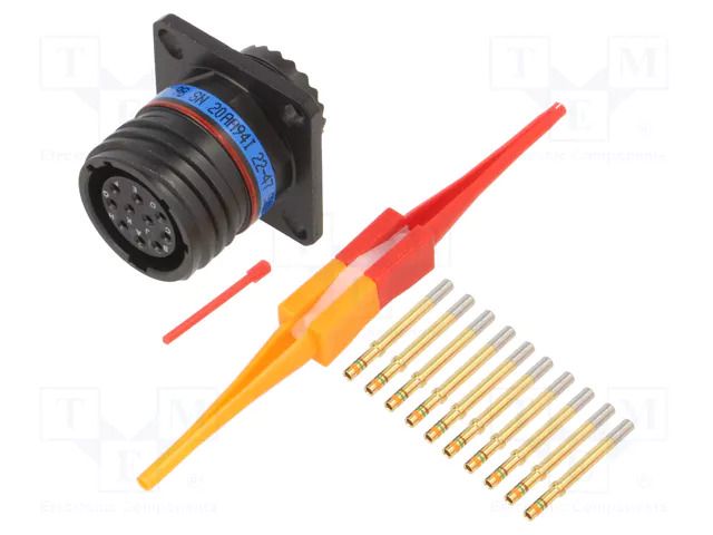 Connector: military; socket; female; PIN: 10; straight; crimped AMPHENOL AIR D38999/20ZC98SN