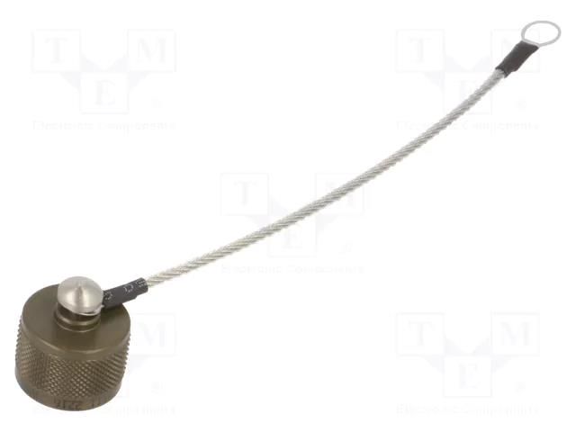 Protection cover; MIL-DTL-38999 Series III; size 9; olive AMPHENOL AIR D38999/33W09R