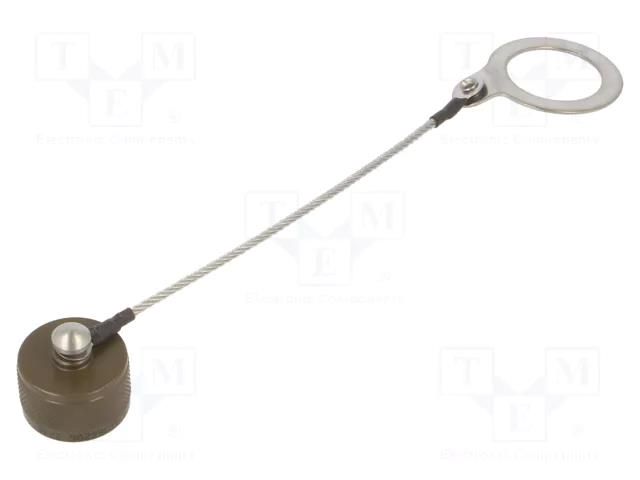 Protection cover; MIL-DTL-38999 Series III; size 11; olive AMPHENOL AIR D38999/33W11N