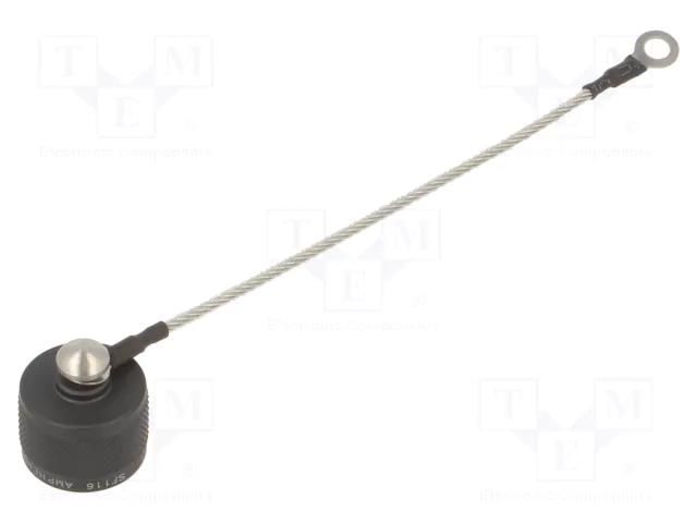 Protection cover; MIL-DTL-38999 Series III; size 9; black AMPHENOL AIR D38999/33Z9R