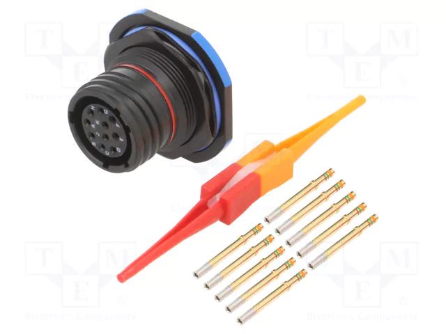 Connector: military; socket; female; PIN: 10; straight; crimped AMPHENOL AIR D38999/24ZC98SN