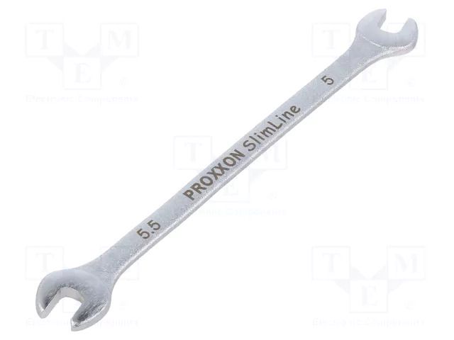 Wrench: flat; 5mm,5.5mm; Chrom-vanadium steel; SlimLine PROXXON PR23828