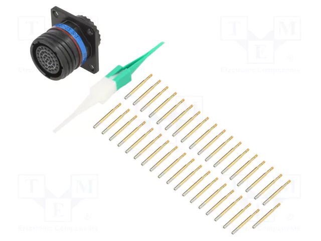 Connector: military; socket; female; PIN: 37; straight; crimped AMPHENOL AIR D38999/20ZD35SN