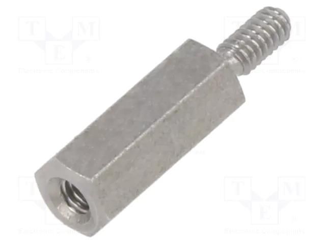 Screwed spacer sleeve; 10mm; Int.thread: M2; Ext.thread: M2 DREMEC TFM-M2X10/DR241