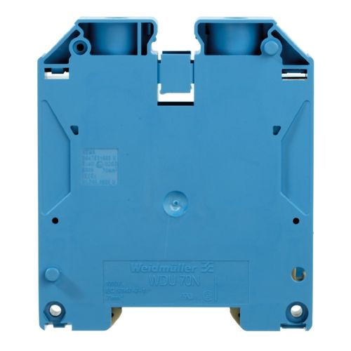 Feed-through terminal block, Screw connection, 70 mm², 1000 V, 192 A, Number of connections: 2 Weidmuller 9512420000 04008190403973