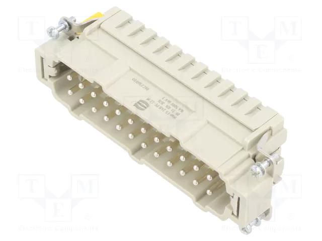 Connector: HDC; contact insert; male; 16A; 500V; Han® ES; PIN: 24 HARTING 09330242676