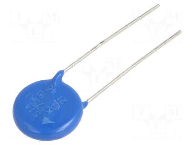 Varistor: metal-oxide; THT; 275VAC; 350VDC; 430V; 6000A; Ø16mm; 130J EPCOS B72214P2271K101