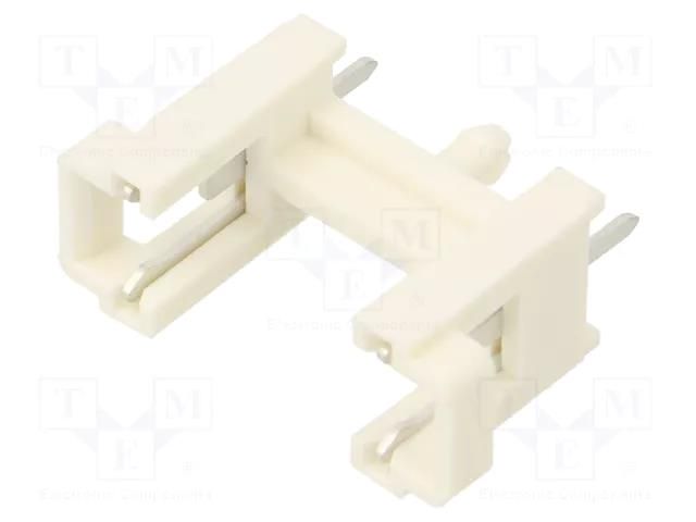 Fuse holder; THT; 5x20mm; -30÷85°C; 6.3A; thermoplastic; white ESKA 501100