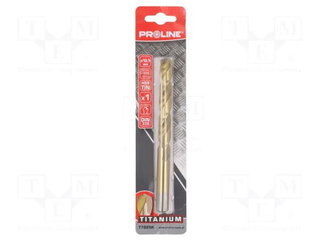 Drill bit; for metal; Ø: 12.5mm; Features: grind blade; blister PROLINE PRE-77925K