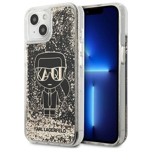 Karl Lagerfeld KLHCP13SLGGKBK iPhone 13 mini 5,4 &quot;black / black hardcase Liquid Glitter Gatsby, Karl Lagerfeld 3666339049805 3666339049805