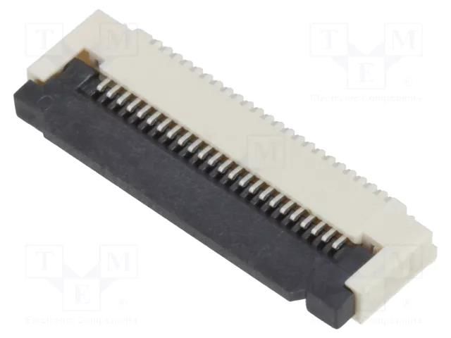 Connector: FFC/FPC; tinned; SMT; 0.4A; 50V; PIN: 24; Mat: LCP; ZIF GCT FFC2B35-24-T