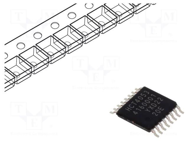 IC: digital; analog,demultiplexer,multiplexer; CMOS,TTL; SMD NEXPERIA 74HCT4053PW.118