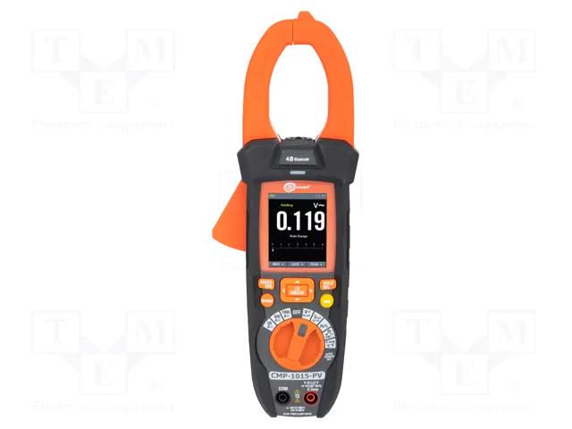 Meter: multifunction; VAC accuracy: ±(1.2%+5digit); VAC: 1kV; 60MΩ SONEL CMP-1015-PV