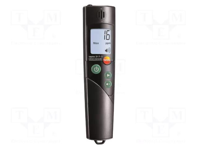 Meter: gas detector; Range: 0÷1999ppm (CO); Display: LCD TESTO TESTO317-3