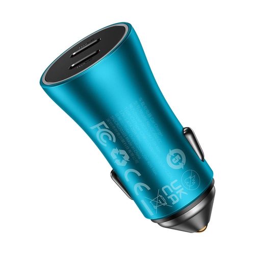 Baseus Golden Contactor Pro car charger 2x USB-C 40W blue (CGJP000003), Baseus 6932172608033 6932172608033