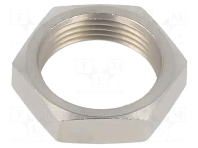 Accessories: nut; for mounting banana sockets on the panel STÄUBLI MU/M8X0.5-NI