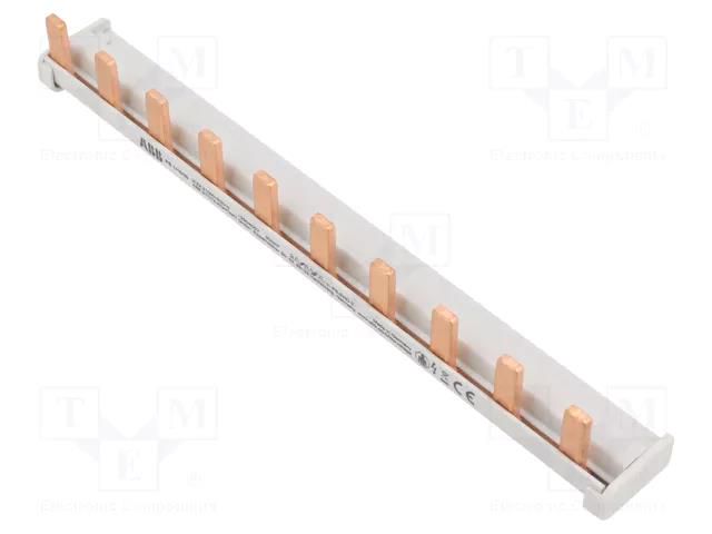Busbar; 30mm2; Poles: 1; 690VAC; 690VDC; Inom: 120A; No.of mod: 10 ABB PS1/10/30