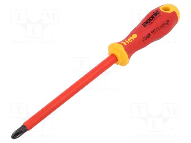 Screwdriver; insulated; Pozidriv®; PZ3; ERGONIC® FELO FL41530490