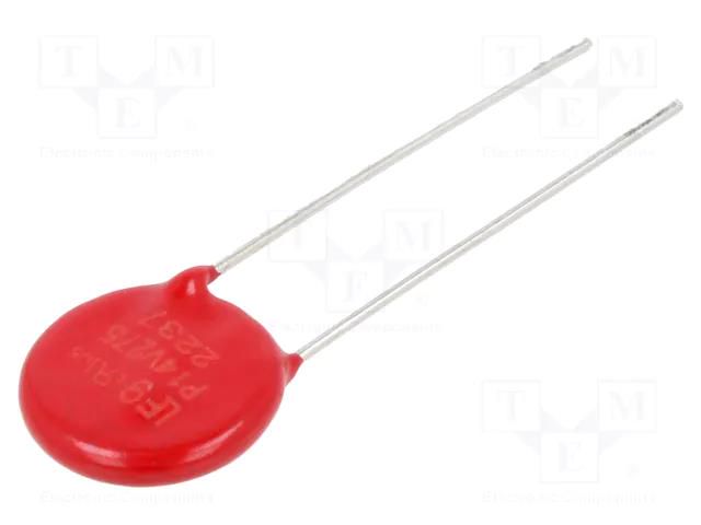 Varistor: metal-oxide; THT; 275VAC; 350VDC; 430V; 6kA; Ø14mm; 110J LITTELFUSE V14E275P