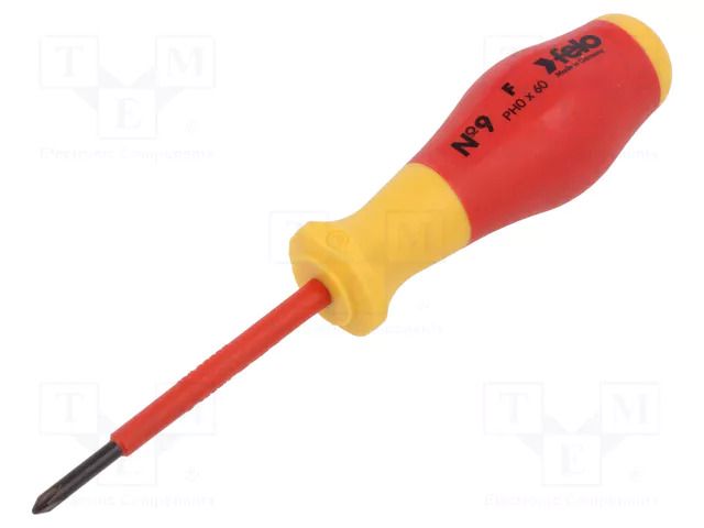 Screwdriver: insulated; Phillips; PH0 FELO FL91400190