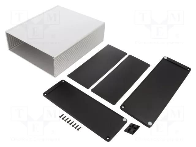 Enclosure: with panel; 1457U; X: 191mm; Y: 220mm; Z: 68mm; aluminium HAMMOND HM1457U2201