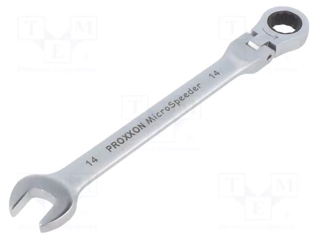 Wrench; combination spanner,with joint; 14mm; MicroSpeeder PROXXON PR23051