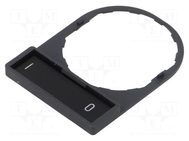 Description label; 22mm; Harmony XB4; black; plastic; Dim: 30x40mm SCHNEIDER ELECTRIC ZBY2178