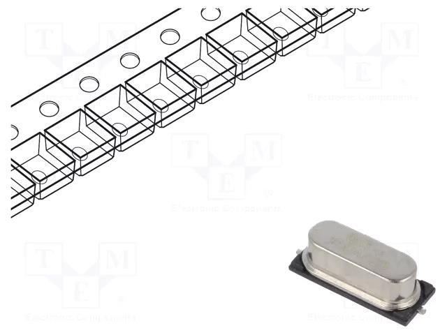 Resonator: quartz; 10MHz; ±30ppm; 18pF; SMD; 11.4x4.35x3.8mm QST 49S-10.000MAGJ-T