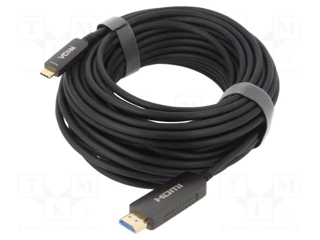 Adapter; HDCP 2.2,HDMI 2.0; HDMI plug,USB C plug; gold-plated VCOM D3742CH-15.0
