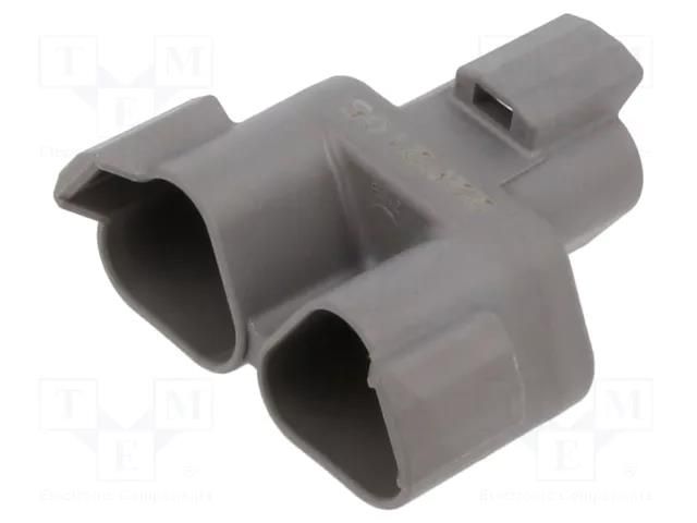 Transition: T adapter; male; DT; for cable; PIN: 3; grey; -55÷125°C DEUTSCH DT04-3P-P007