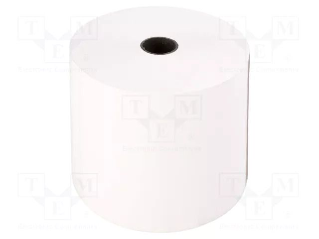 Office supplies: thermal roll; white; W: 80mm; L: 80m; Ø: 80mm; 10rl. QOLTEC QOLTEC-51889