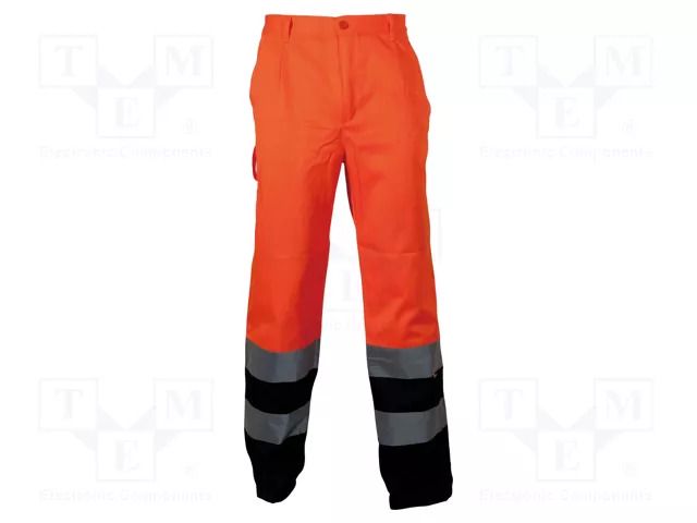 Dungarees; Size: XXXL; orange-navy blue; warning VIZWELL VWVWTC07BON/XXXL