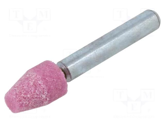 Grindingstone; Ø: 10mm; Ø: 6mm; aluminium oxide; Mounting: rod 6mm PG PROFESSIONAL PG-MC.005