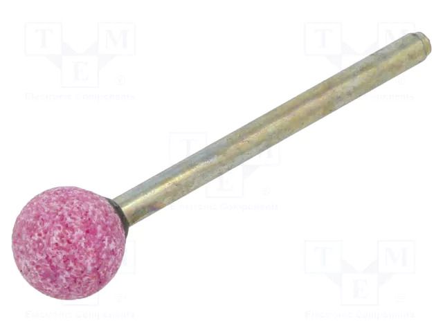 Grindingstone; Ø: 10mm; aluminium oxide; plunger; 3mm PG PROFESSIONAL PG-ME.004