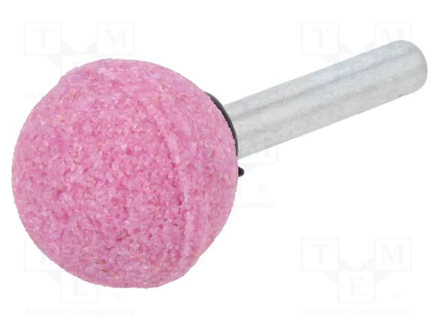 Grindingstone; Ø: 25mm; aluminium oxide; plunger; 6mm PG PROFESSIONAL PG-ME.008