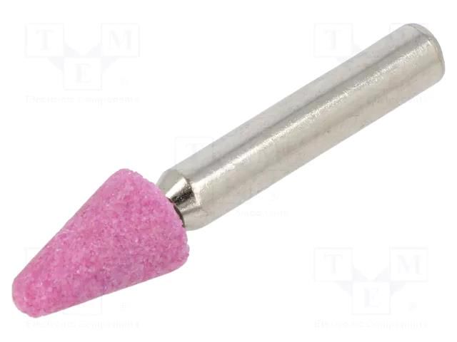 Grindingstone; Ø: 10mm; Ø: 6mm; aluminium oxide; Mounting: rod 6mm PG PROFESSIONAL PG-MF.003