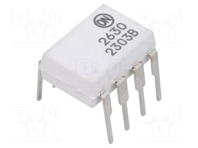 Optocoupler; THT; Ch: 2; OUT: logic; Uinsul: 5kV; 10Mbps; DIP8 ONSEMI HCPL2630M
