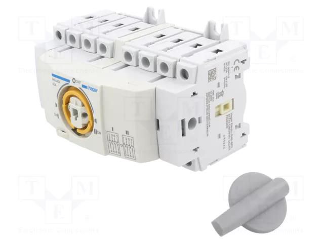 Module: mains-generator switch; Poles: 4; 400VAC; 40A; IP20 HAGER HIM404